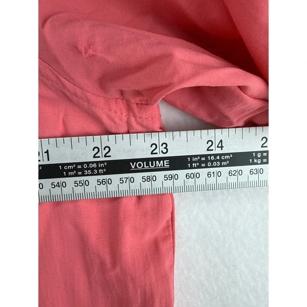 Columbia Short Sleeve Shirt Mens Large Peach Omni-Shade Fishing Hiking Button Up